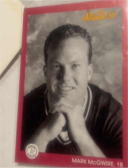 1991 Studio #106 Mark McGwire — front