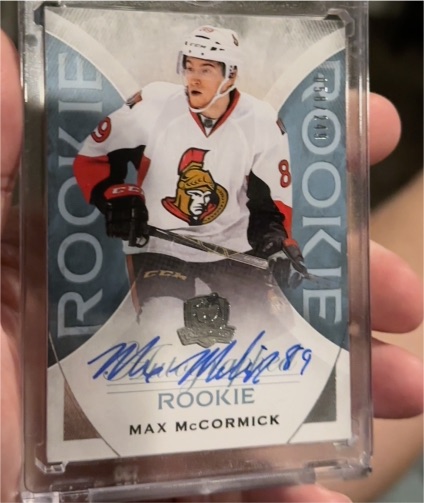 2015-16 Upper Deck The Cup #110 Max McCormick Rookie Autograph — front