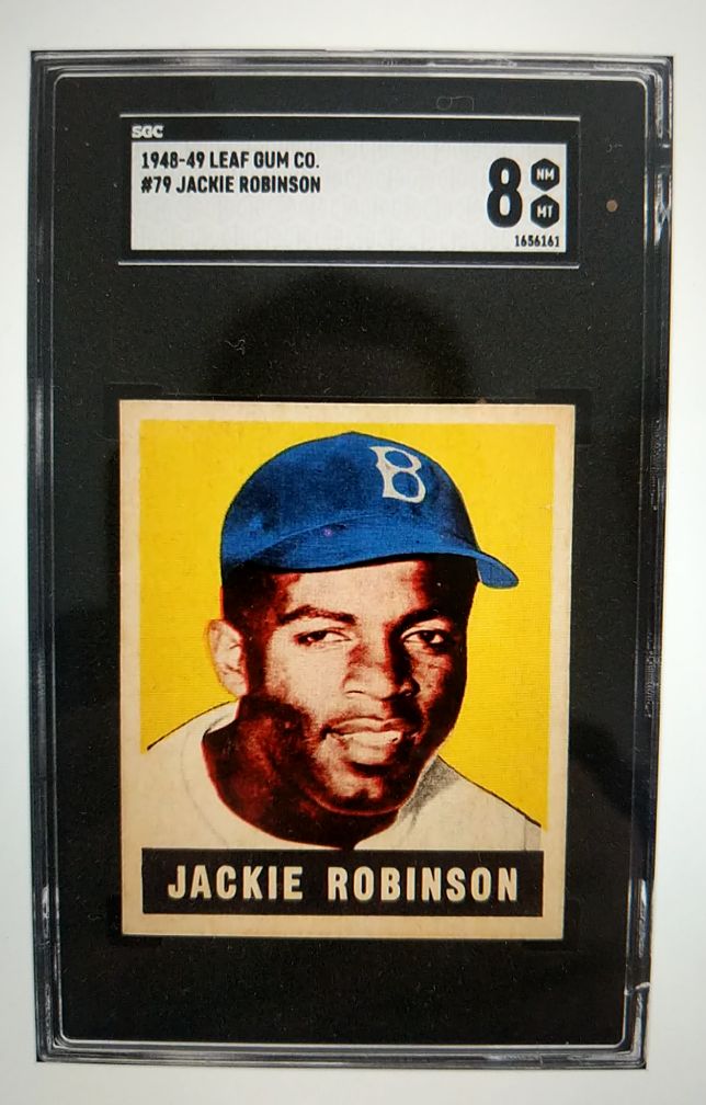 1948-49 Leaf Gum Co. #79 Jackie Robinson — front