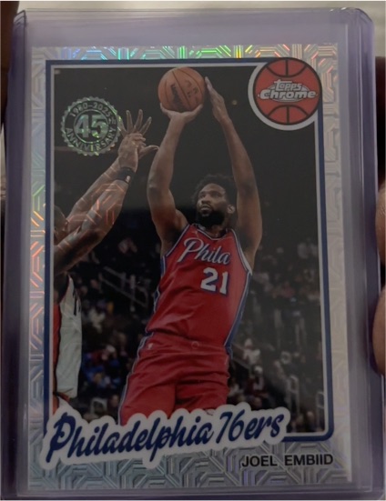 2025-26 Topps Chrome #TC-JBE Joel Embiid 1980-81 — front