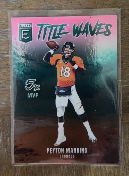 2025 Donruss Elite #8 Title Waves Peyton Manning Denver Broncos — front
