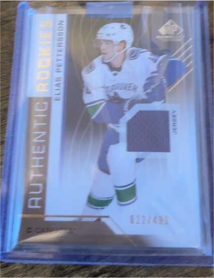 2018-19 SP Game Used Authentic Rookies #022 Elias Pettersson — front
