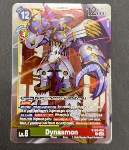2023 Digimon Card Game BT23-035 Dynasmon — front