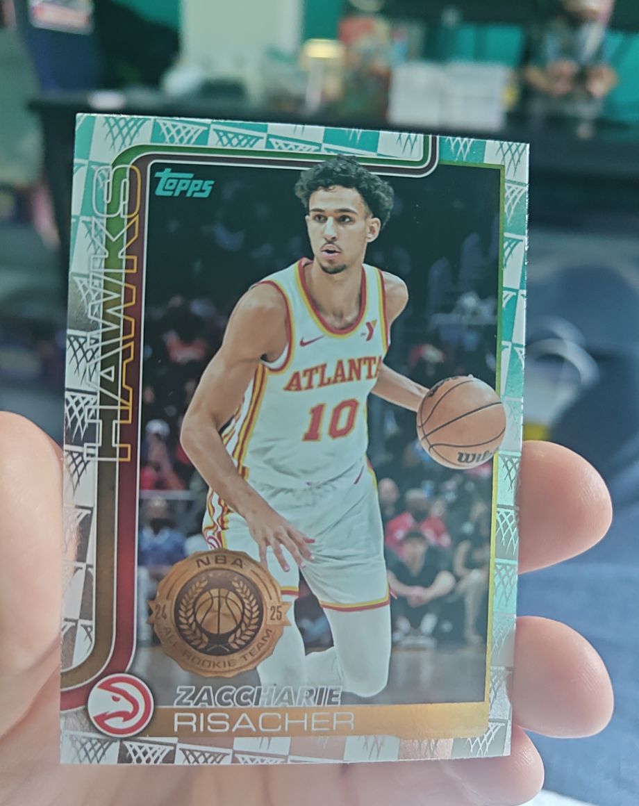 2025-26 Topps #62 Zaccharie Risacher — front