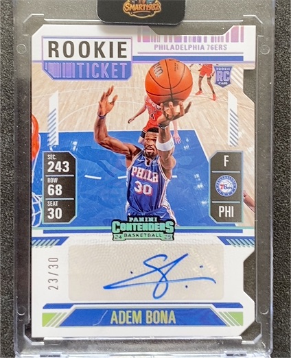 2024 Panini Contenders #243 Adem Bona Rookie Ticket — front