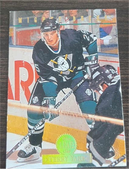 1994-95 Leaf #88 Terry Yake Anaheim Mighty Ducks — front