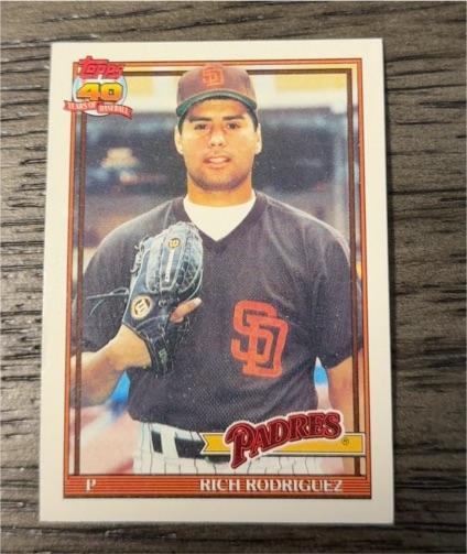 1991 Topps #573 Rich Rodriguez — front
