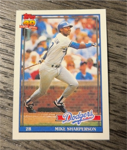 1991 Topps #53 Mike Sharperson — front