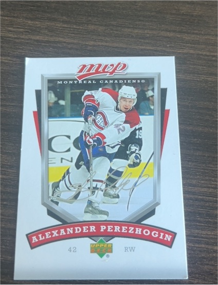 2006-07 Upper Deck MVP #42 Alexander Perezhogin — front