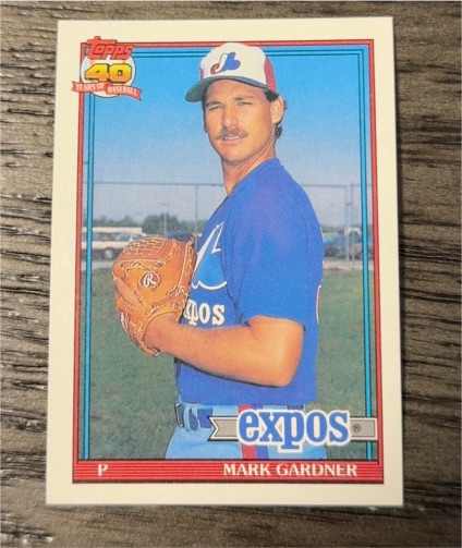 1991 Topps #757 Mark Gardner — front