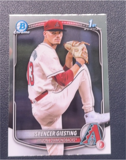 2025 Bowman Chrome #BCP-165 Spencer Giesting — front