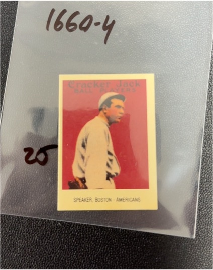 1993 Borden Cracker Jack #6 Tris Speaker Boston Americans — front