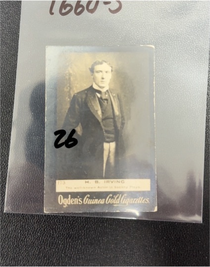 1901 Ogden's Guinea Gold #173 H. B. Irving — front