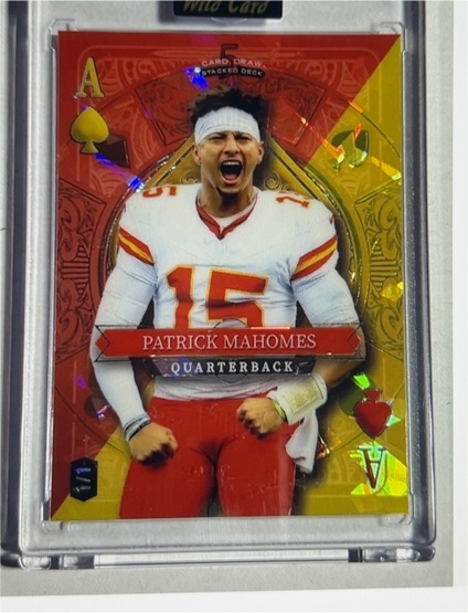 2024 Wild Card 5 Card Draw Stacked Deck #Patrick Mahomes — front