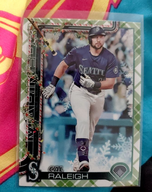 2025 Topps Holiday #H54 Cal Raleigh — front