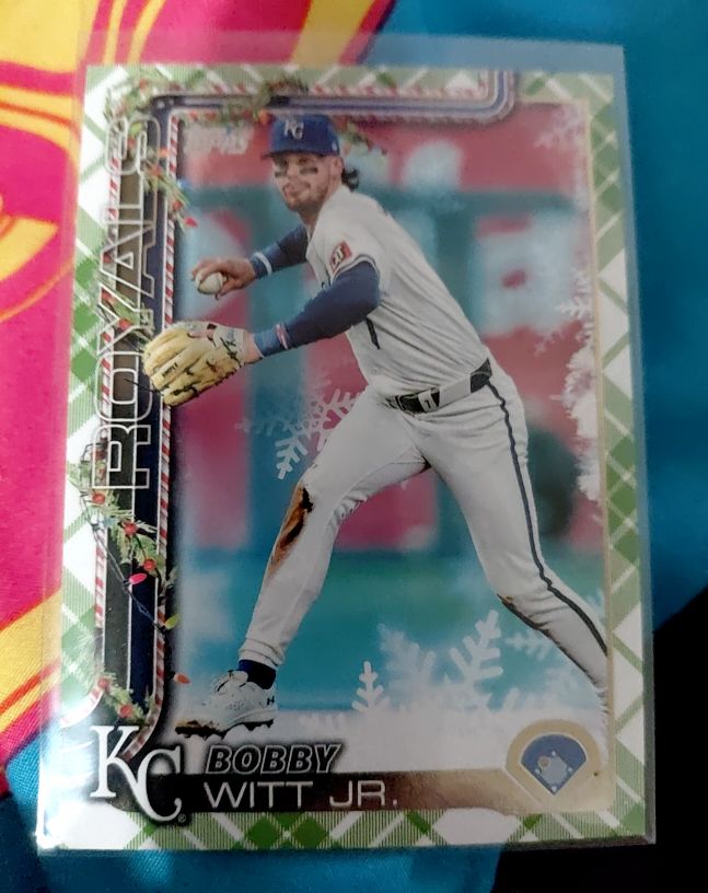 2025 Topps Holiday #H100 Bobby Witt Jr. — front