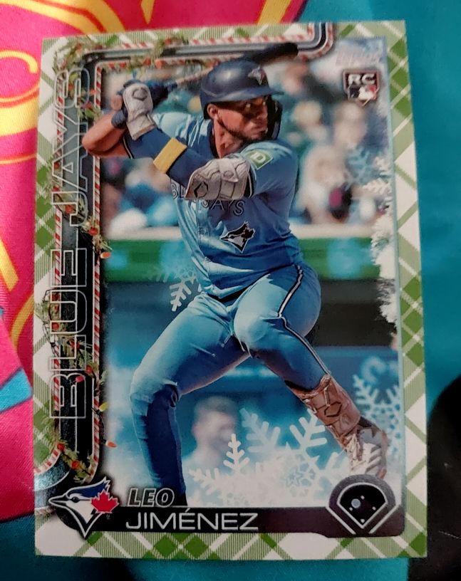 2025 Topps Holiday #H57 Leo Jiménez — front