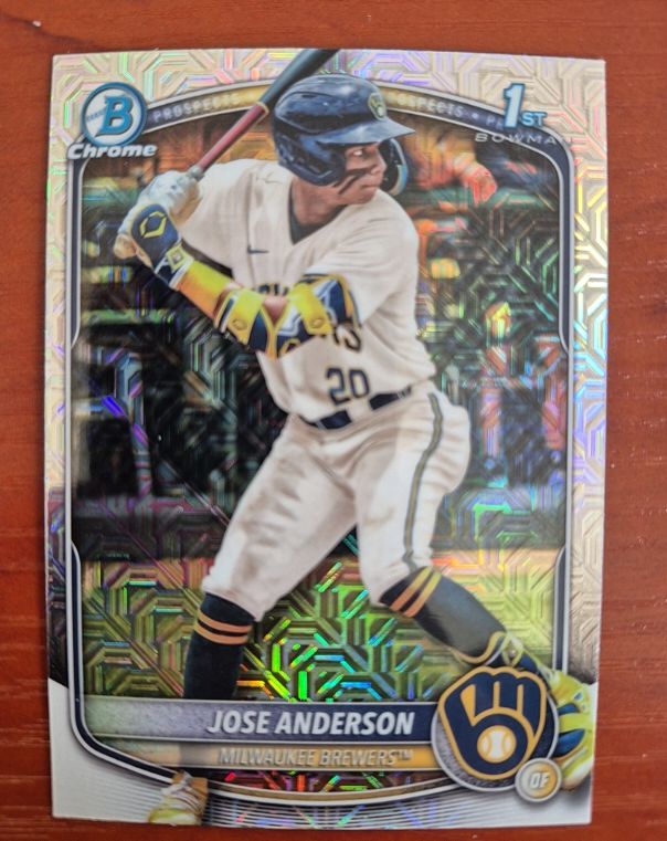 2025 Bowman Chrome #BCP-193 Jose Anderson — front