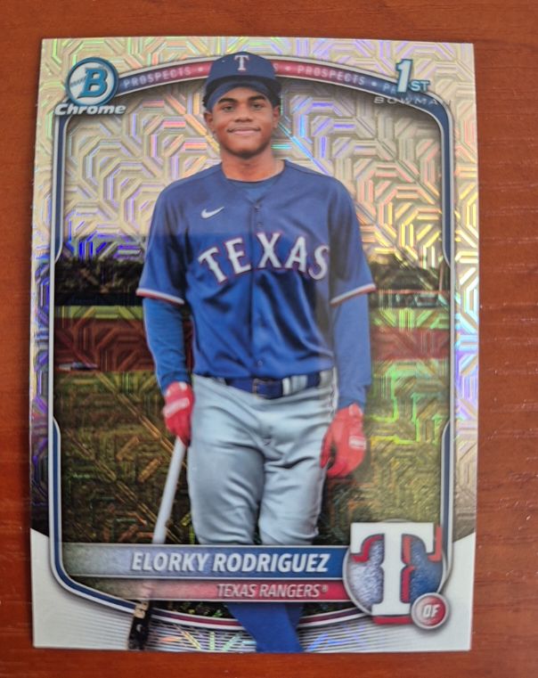 2025 Bowman Chrome #BCP-186 Elorky Rodriguez — front