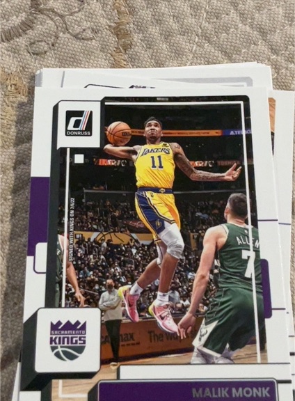 2022-23 Donruss #141 Malik Monk Sacramento Kings — front