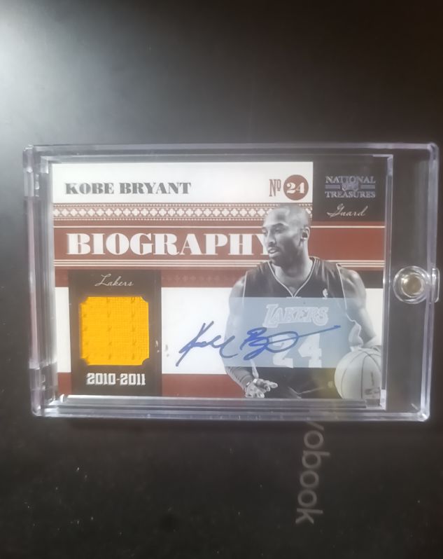 2010-11 Panini National Treasures Biography #24 Kobe Bryant — front
