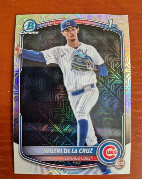 2025 Bowman Chrome #BCP-209 Wilfri De La Cruz — front