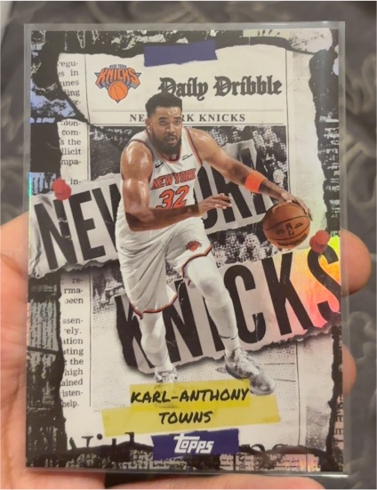 2025-26 Topps #DD-17 Karl-Anthony Towns The Daily Dribble — front
