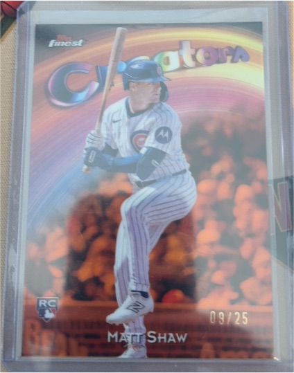 2025 Topps Finest #C-13 Matt Shaw — front