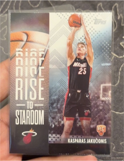2025-26 Topps #RTS-20 Kasparas Jakučionis Rise to Stardom — front