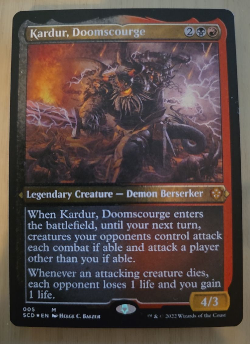 2022 Magic: The Gathering #005 Kardur, Doomscourge — front