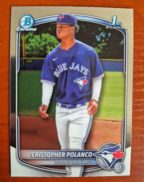 2025 Bowman Chrome #BCP-162 Cristopher Polanco — front