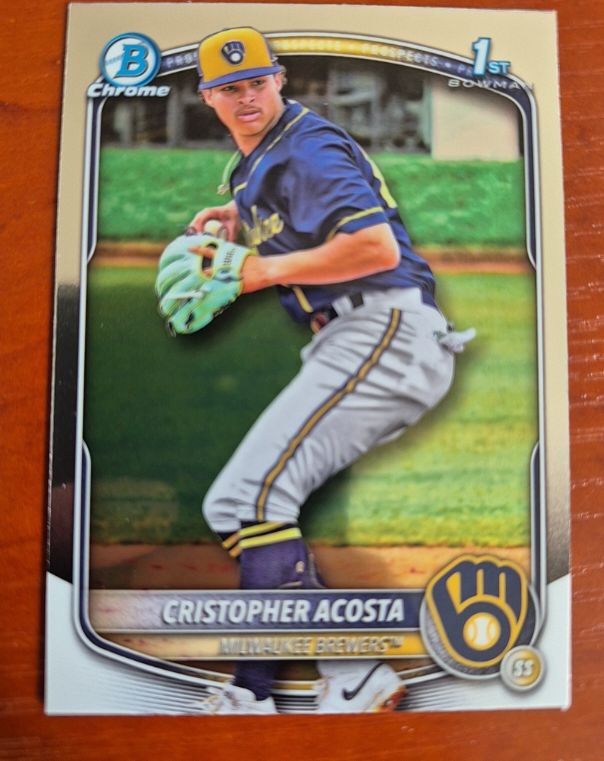 2025 Bowman Chrome Prospects #BCP-176 Cristopher Acosta — front