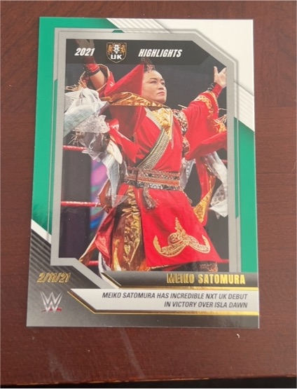 2022 Panini WWE NXT 2021 Highlights #42 Meiko Satomura — front
