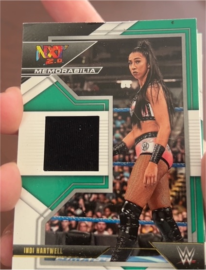 2022 Panini WWE NXT 2.0 Memorabilia Green Indi Hartwell #NXM-IHW — front