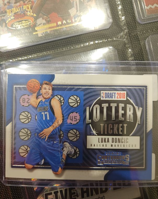 2018-19 Panini Contenders #3 Luka Doncic Lottery Ticket — front