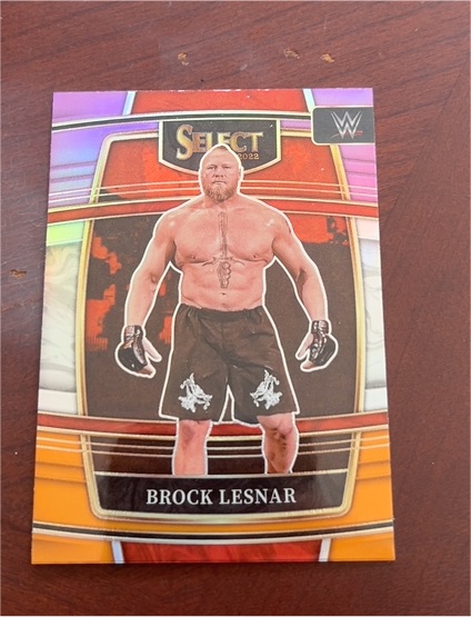 2022 Panini Select WWE #5 Brock Lesnar — front