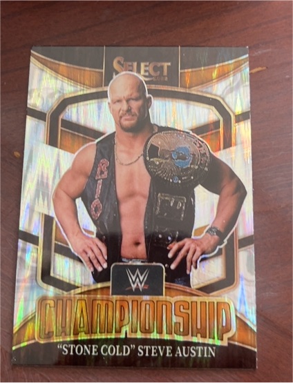 2022 Panini Select WWE Championship #5 Stone Cold Steve Austin — front