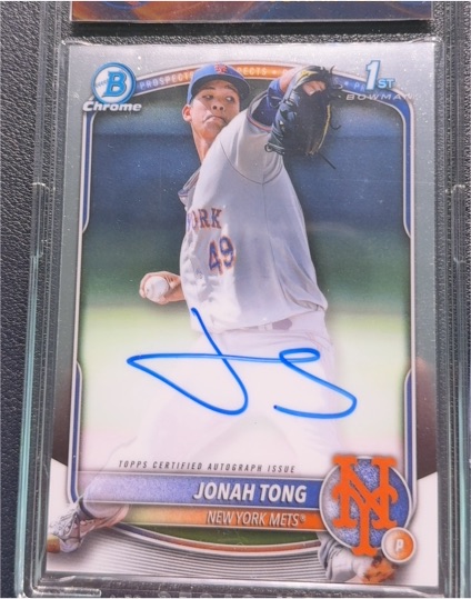 2025 Bowman Chrome #CPA-JTO Jonah Tong — front