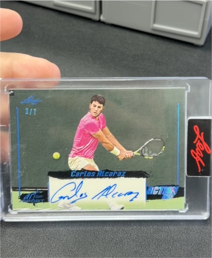 2023 Leaf Art of Sport #3/7 Carlos Alcaraz — front
