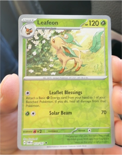 2024 Pokémon TCG SV06 Twilight Masquerade #011 Leafeon — front