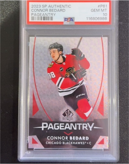 2023 Upper Deck SP Authentic #P61 Connor Bedard Pageantry — front