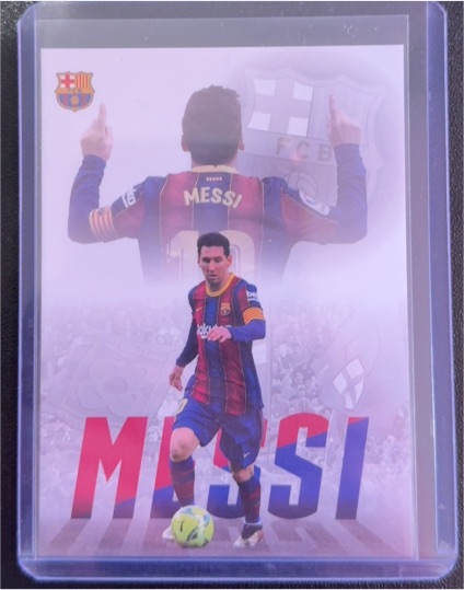 2021 FC Barcelona Lionel Messi Soccer Card — front