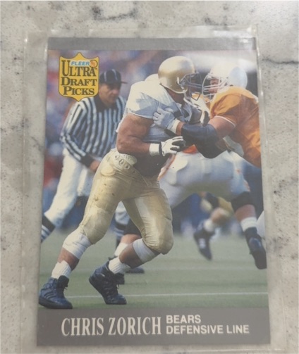 1991 Fleer Ultra Draft Picks #298 Chris Zorich — front