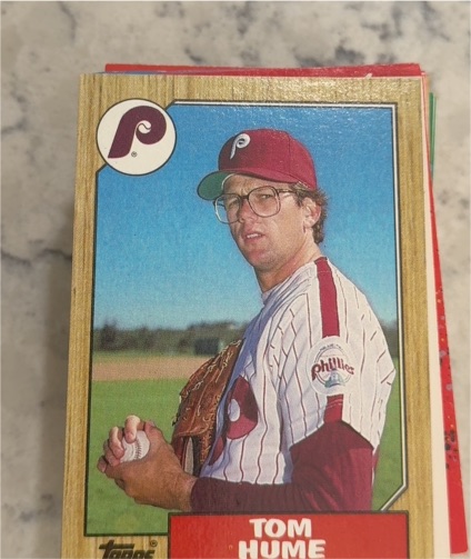 1987 Topps #719 Tom Hume — front