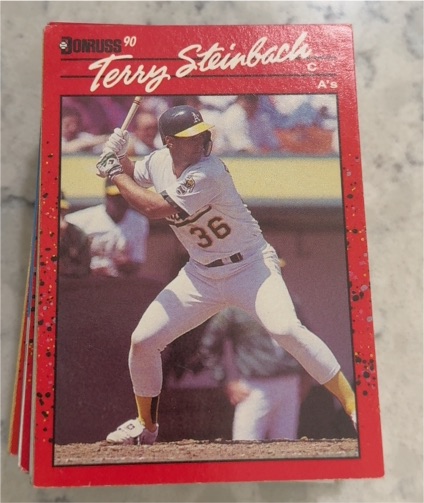 1990 Donruss #C Terry Steinbach — front