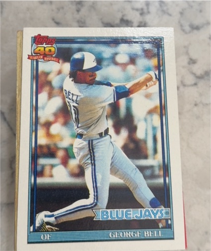 1991 Topps #440 George Bell — front