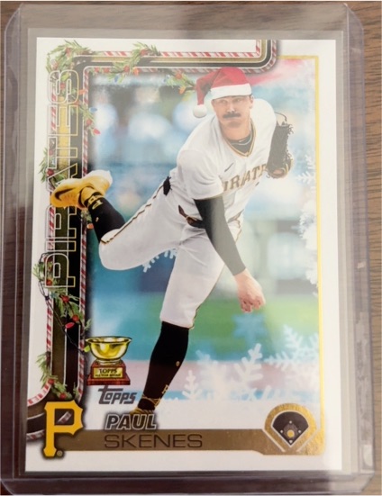 2025 Topps Holiday #H70 Paul Skenes — front
