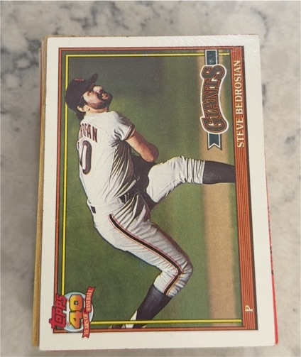1991 Topps #125 Steve Bedrosian — front