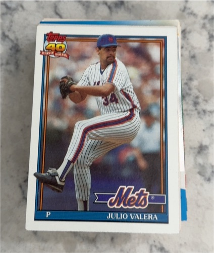 1991 Topps #504 Julio Valera — front