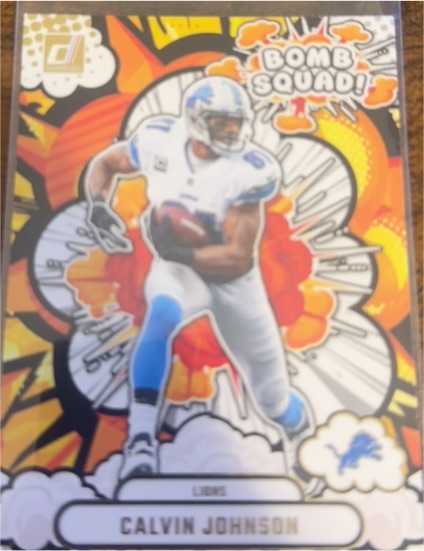 2025 Donruss #BS-CJN Calvin Johnson Bomb Squad — front